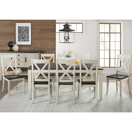 Transitional Table and Chair Set