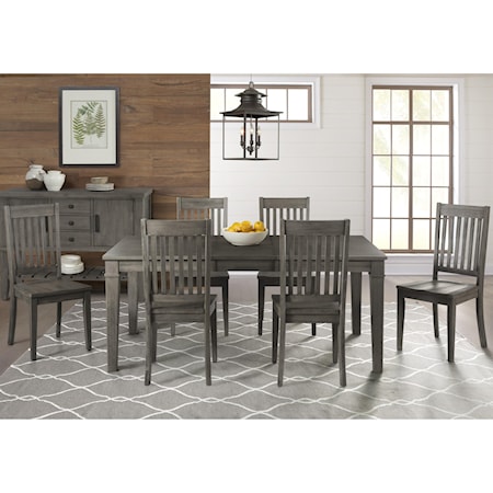 Transitional Table and Chair Set