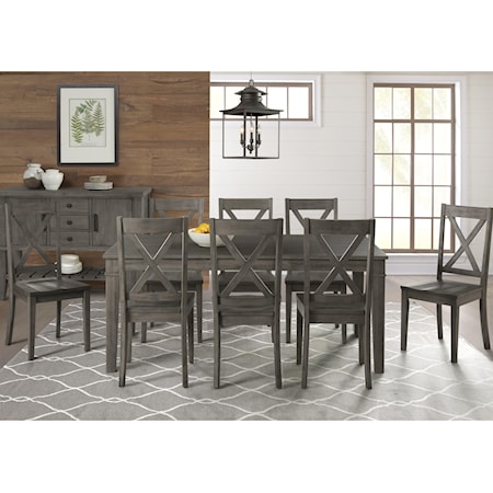 Transitional Table and Chair Set