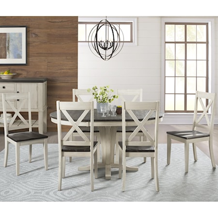 Transitional Table and Chair Set