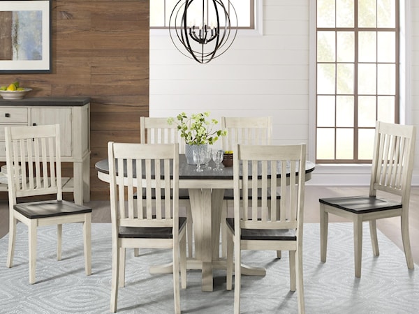 Pedestal Table and Chair Set