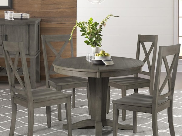 Transitional Table and Chair Set
