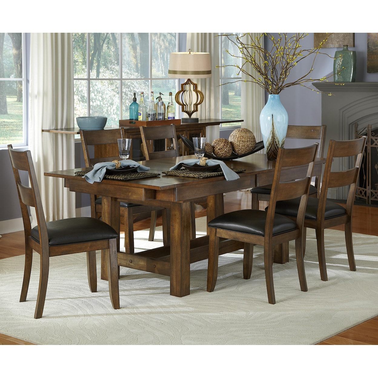 AAmerica Mariposa 7 Piece Table and Chairs Set
