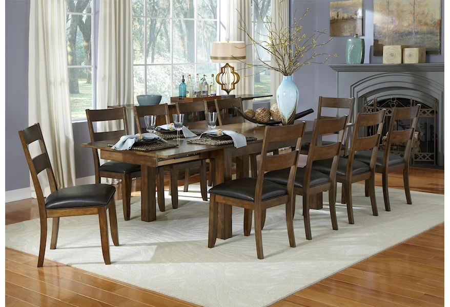 Mariposa 11 Piece Table and Chairs Set by AAmerica at VanDrie Home Furnishings