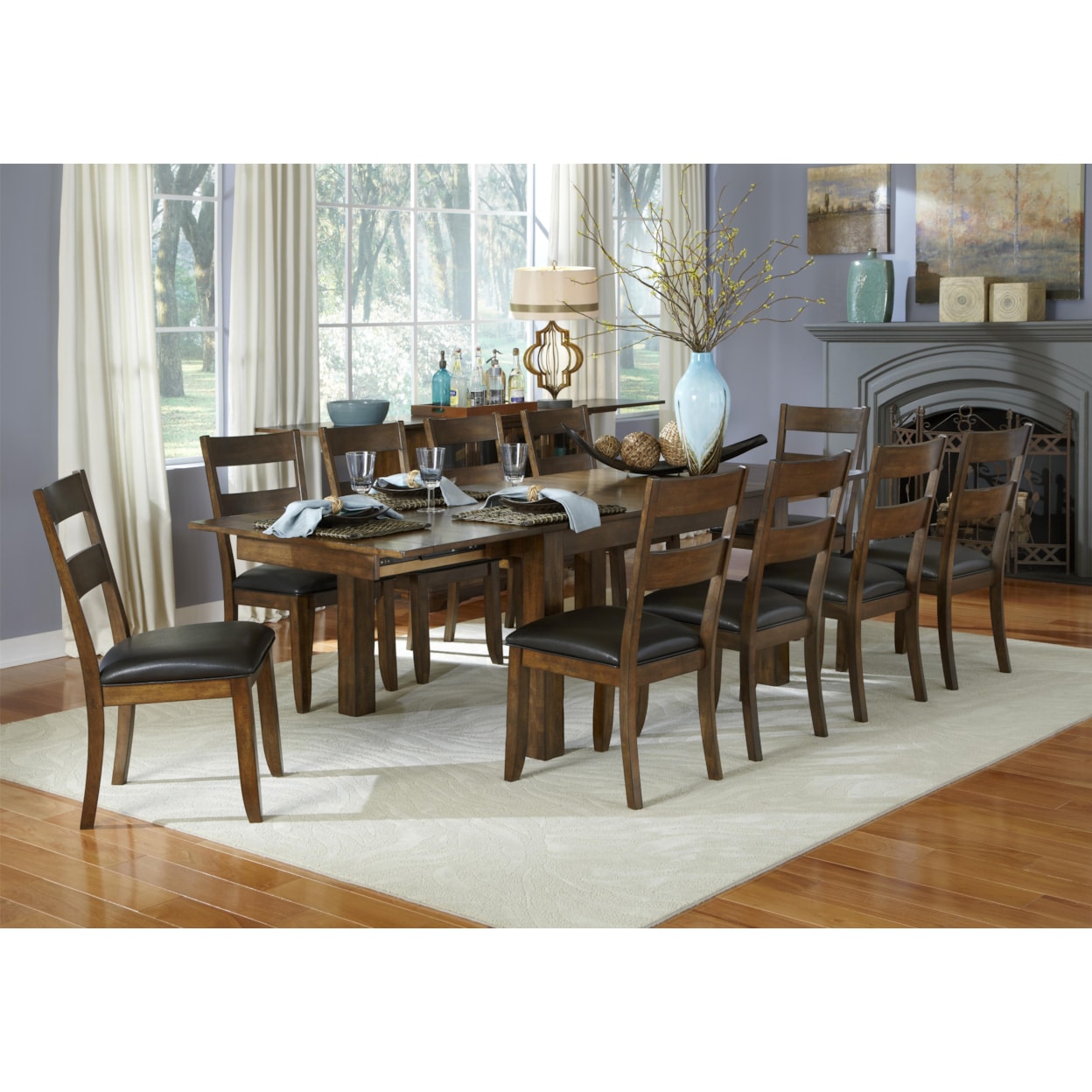 AAmerica Mariposa 11 Piece Table and Chairs Set