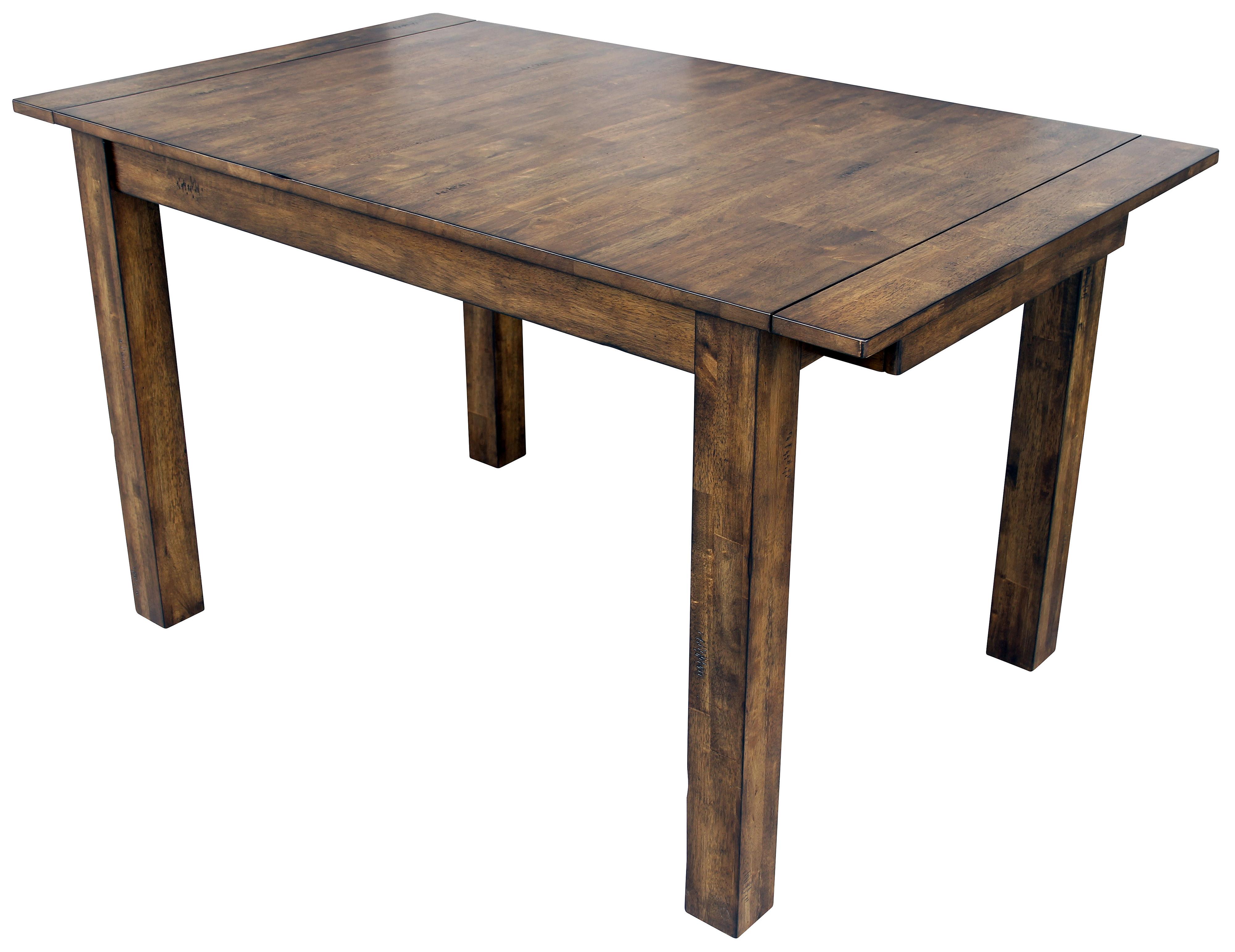 AAmerica Mariposa MRPRW6200 Dining Leg Table with 2 Self Storing