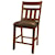 AAmerica Mason Slatback Gathering Height Upholstered Barstool