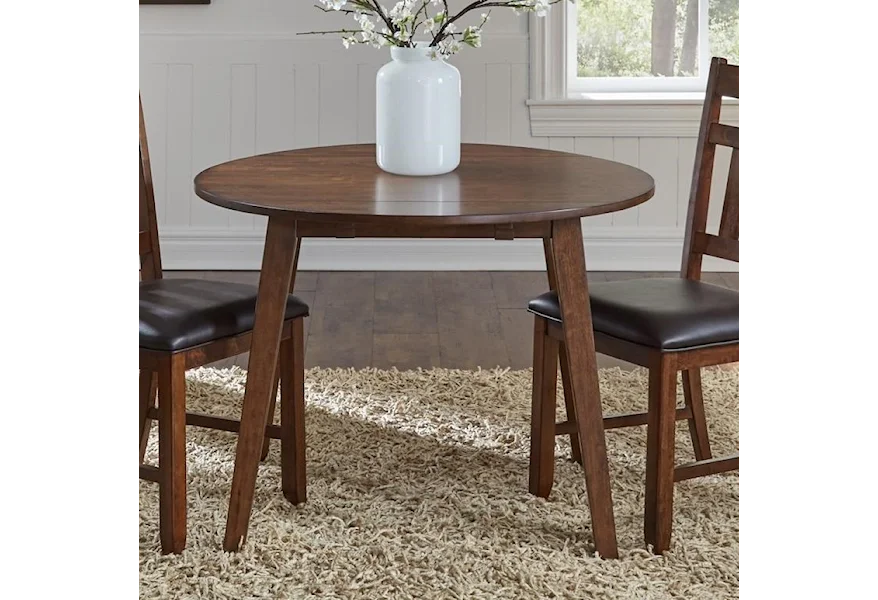 Mason Round Drop Leaf Table by AAmerica at Esprit Decor Home Furnishings