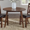 AAmerica Mason Round Drop Leaf Table