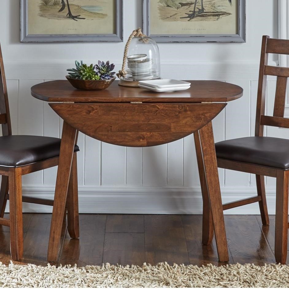Round drop clearance leaf table