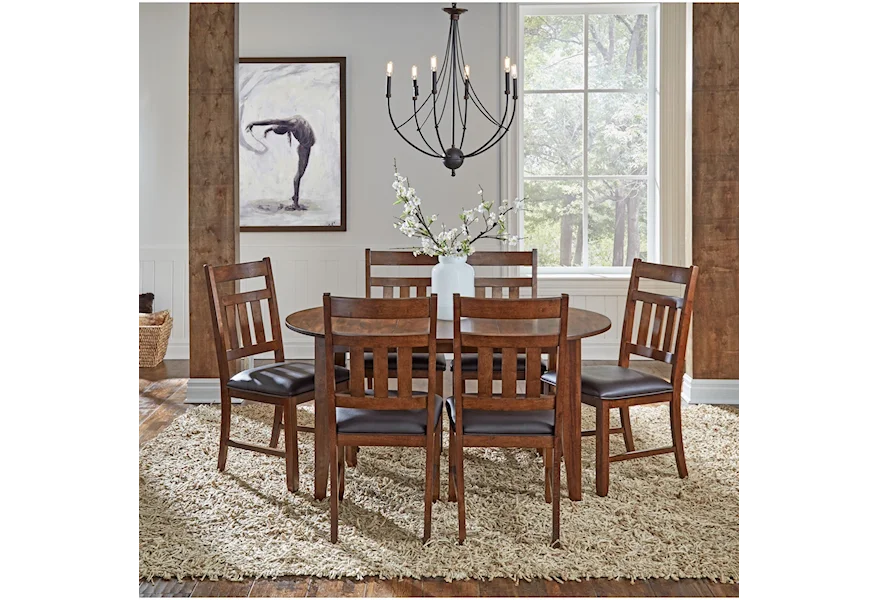 Mason 7 Piece Dining Set by AAmerica at Esprit Decor Home Furnishings