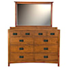 AAmerica Mission Hill Dresser and Mirror