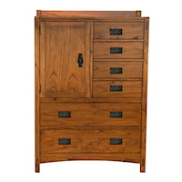 Six Drawer Chest with Door Cabinet