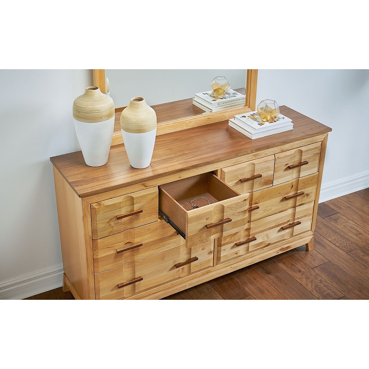 AAmerica Modway 8-Drawer Dresser and Mirror Set