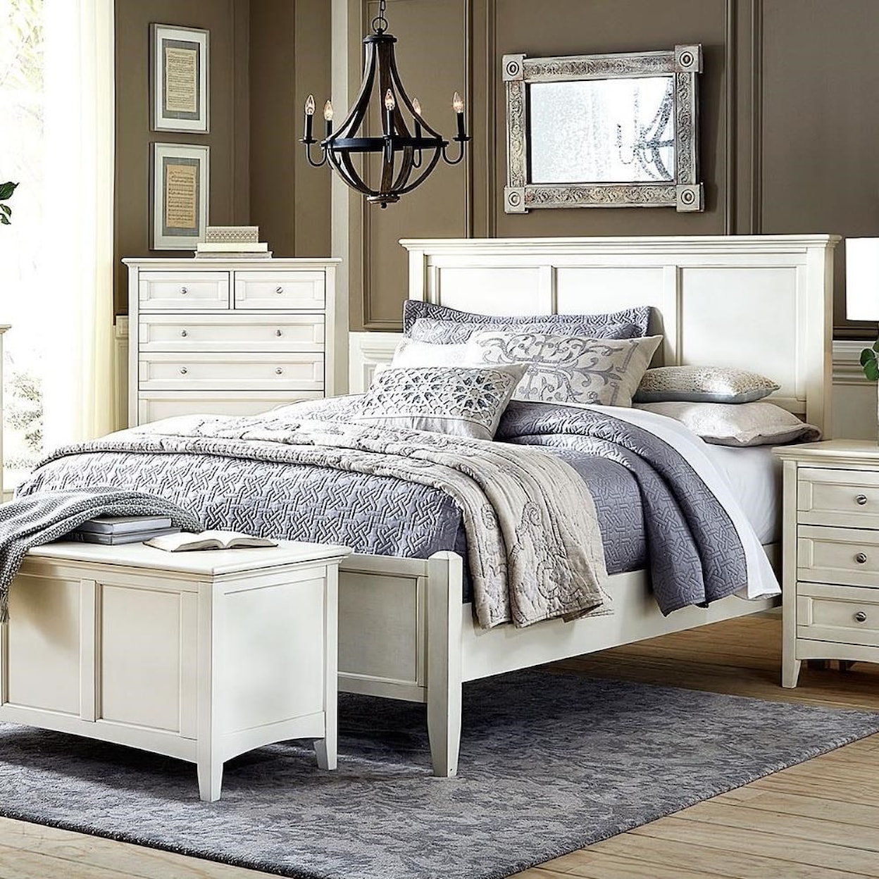 A-A Northlake King Panel Bed