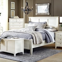 Cottage Style Solid Wood King Panel Bed