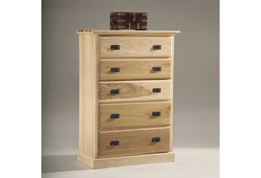 Amish Highlands 5 Drawer Chest by AAmerica at VanDrie Home Furnishings