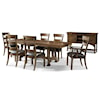AAmerica Ozark 7 Piece Trestle Table and Chair Set