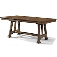 Trestle Table with Plank Styling