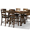 AAmerica Ozark 5 Piece Trestle Pub Table and Stool Set