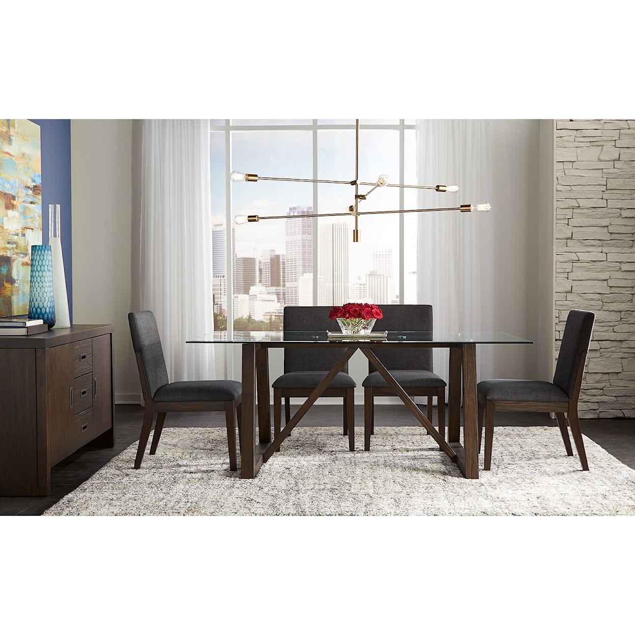 AAmerica Palm Canyon 7-Piece Table and Chair Set