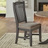 AAmerica Port Townsend Slatback Side Chair with Upholstered Seat