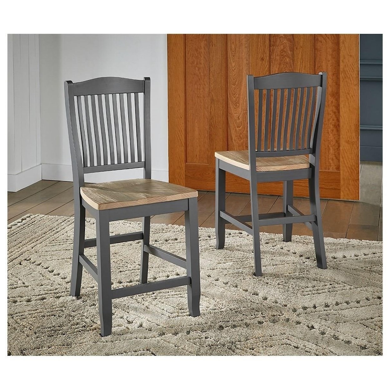 AAmerica Port Townsend Slatback Bar Stool