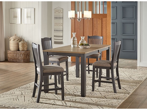 5-Piece Gathering Height Table and Chair Set