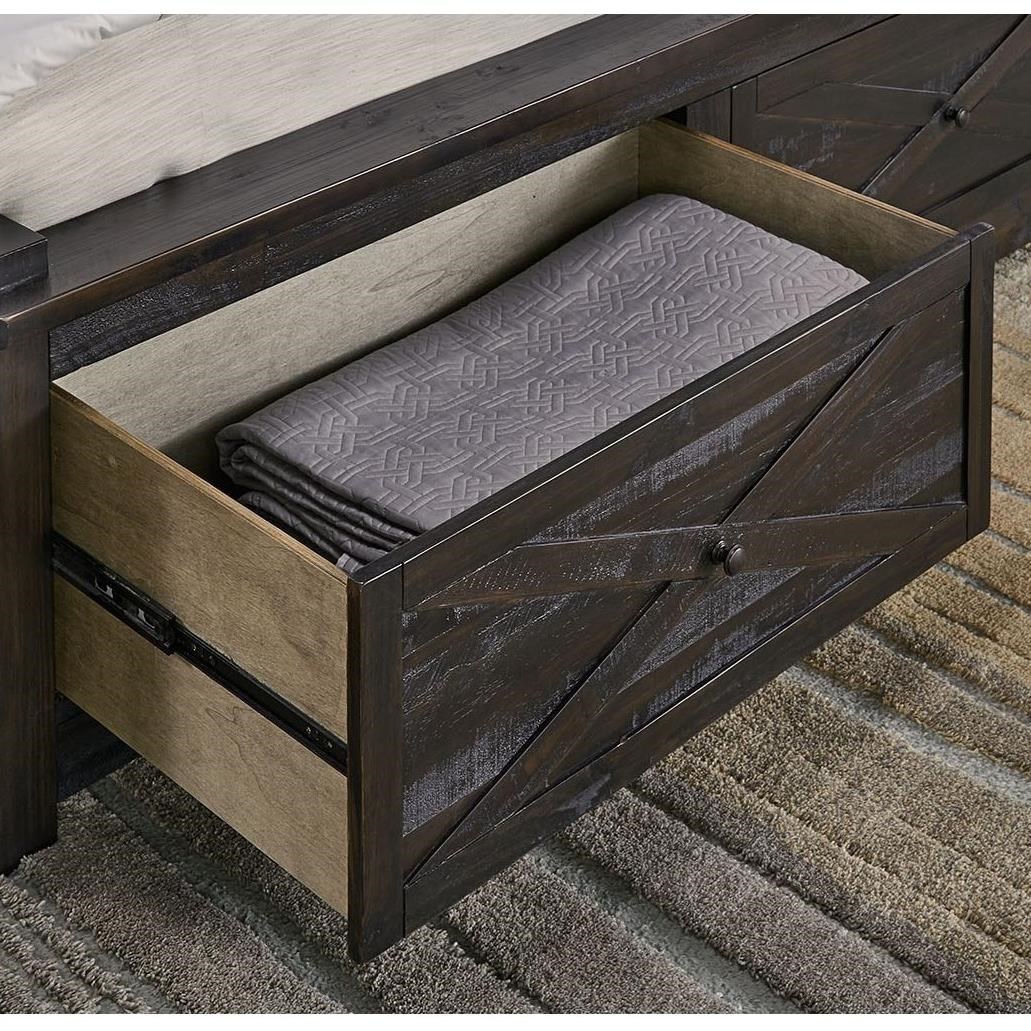 Queen Bed with Footboard Bench