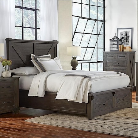 King Bed with Footboard Bench