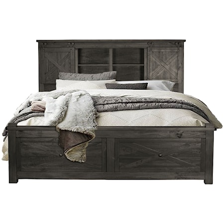 California King Bed with Footboard Bench