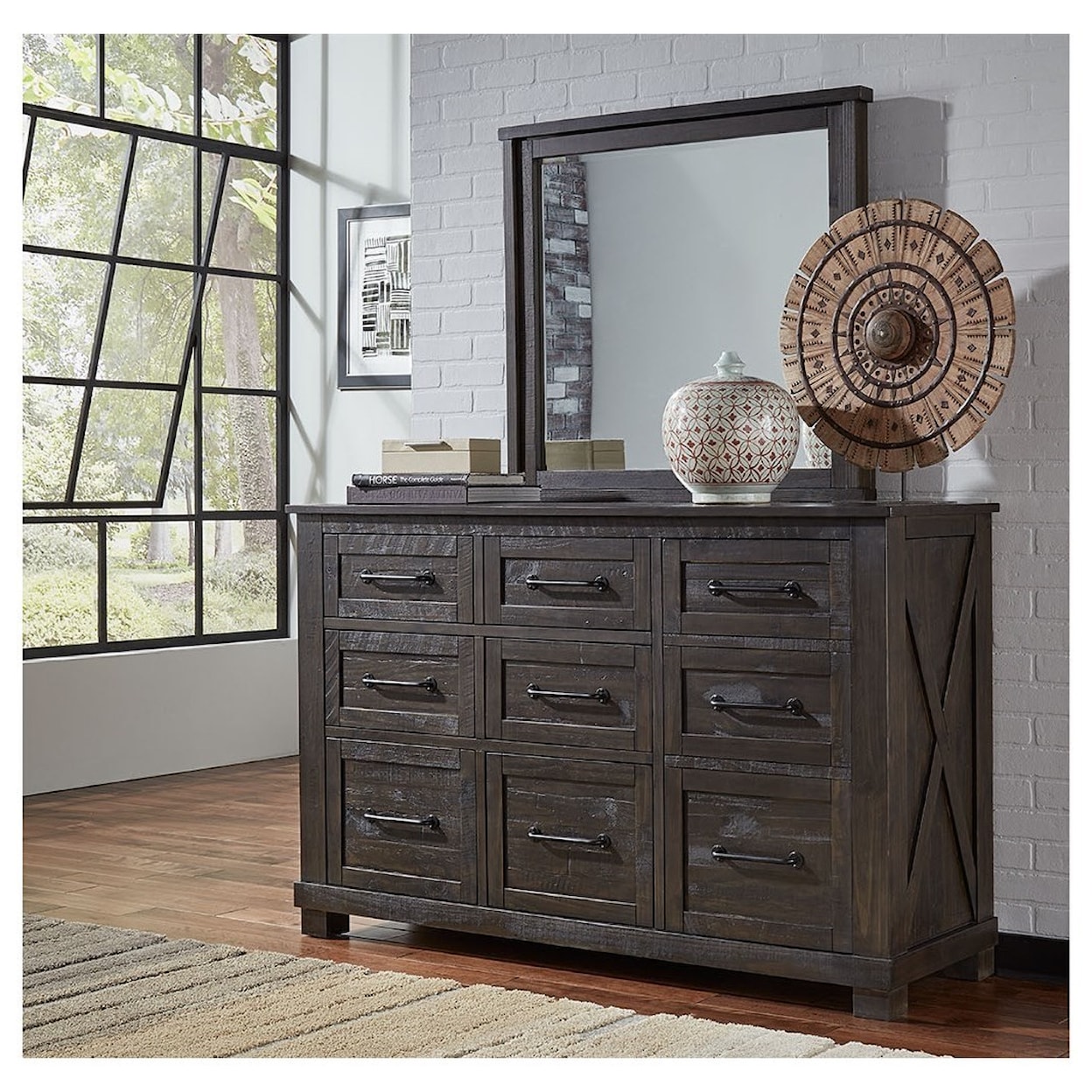 AAmerica Sun Valley Dresser and Mirror Set