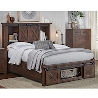 Queen Bed with Rotating Storage