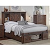 A-A Sun Valley King Bed with Rotating Storage