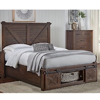 California King Bed with Rotating Storage