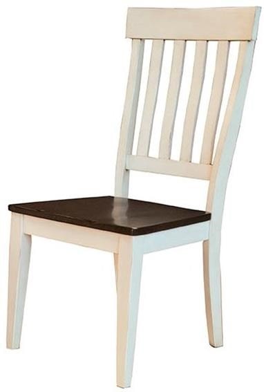 Solid Wood Slat-Back Side Chair