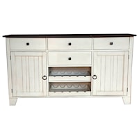 Wide Server with Removable Wine Racks