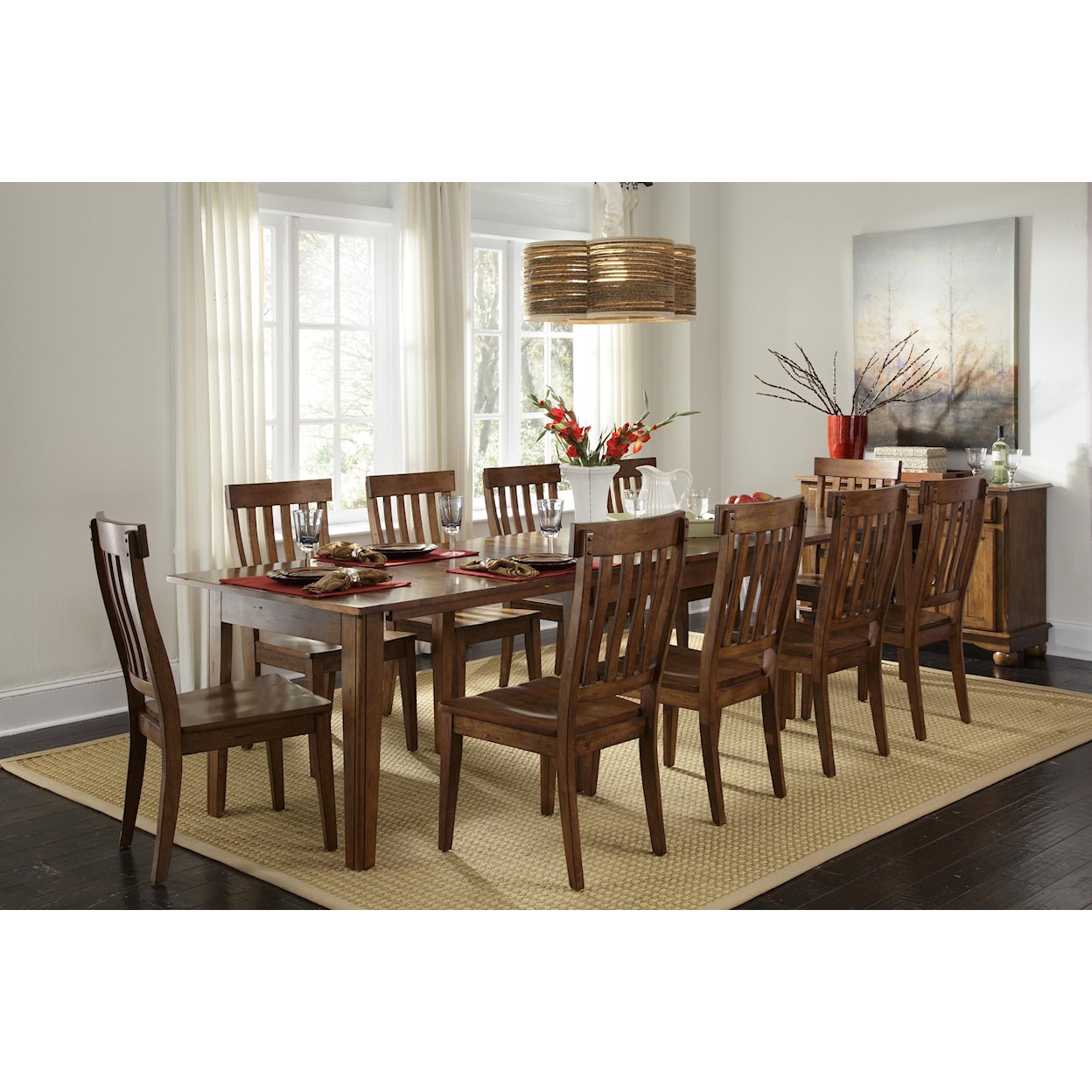 AAmerica Toluca Slat-Back Side Chair