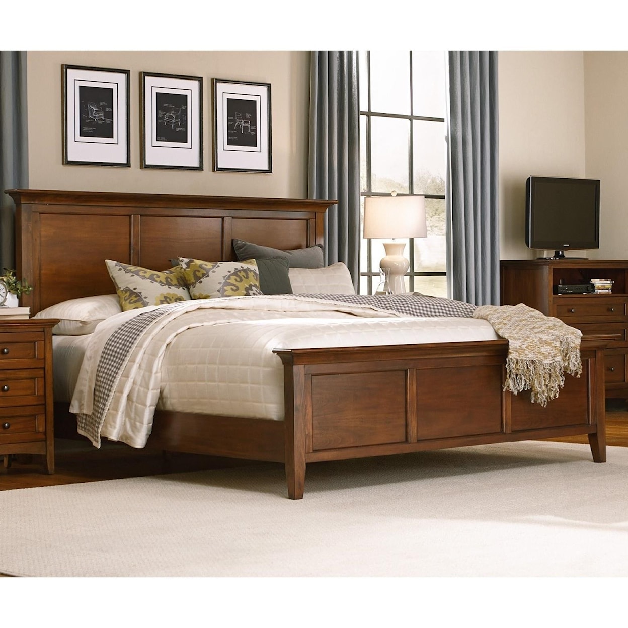 AAmerica Westlake California King Panel Bed