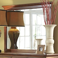 Transitional Dresser Mirror with Moulding