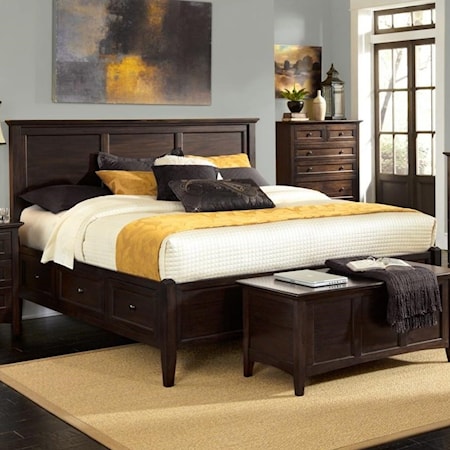 King Storage Bed