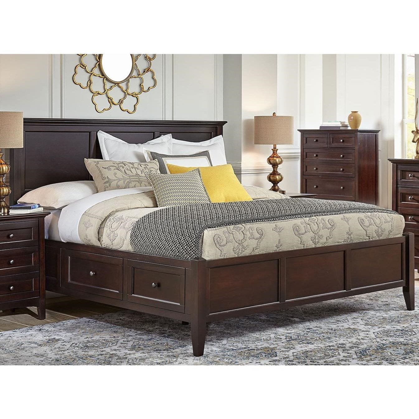 AAmerica Westlake WSLDM5291 Transitional California King Bed with