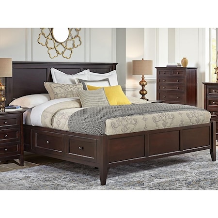 California King Storage Bed