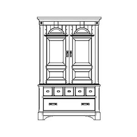 Two Piece Armoire