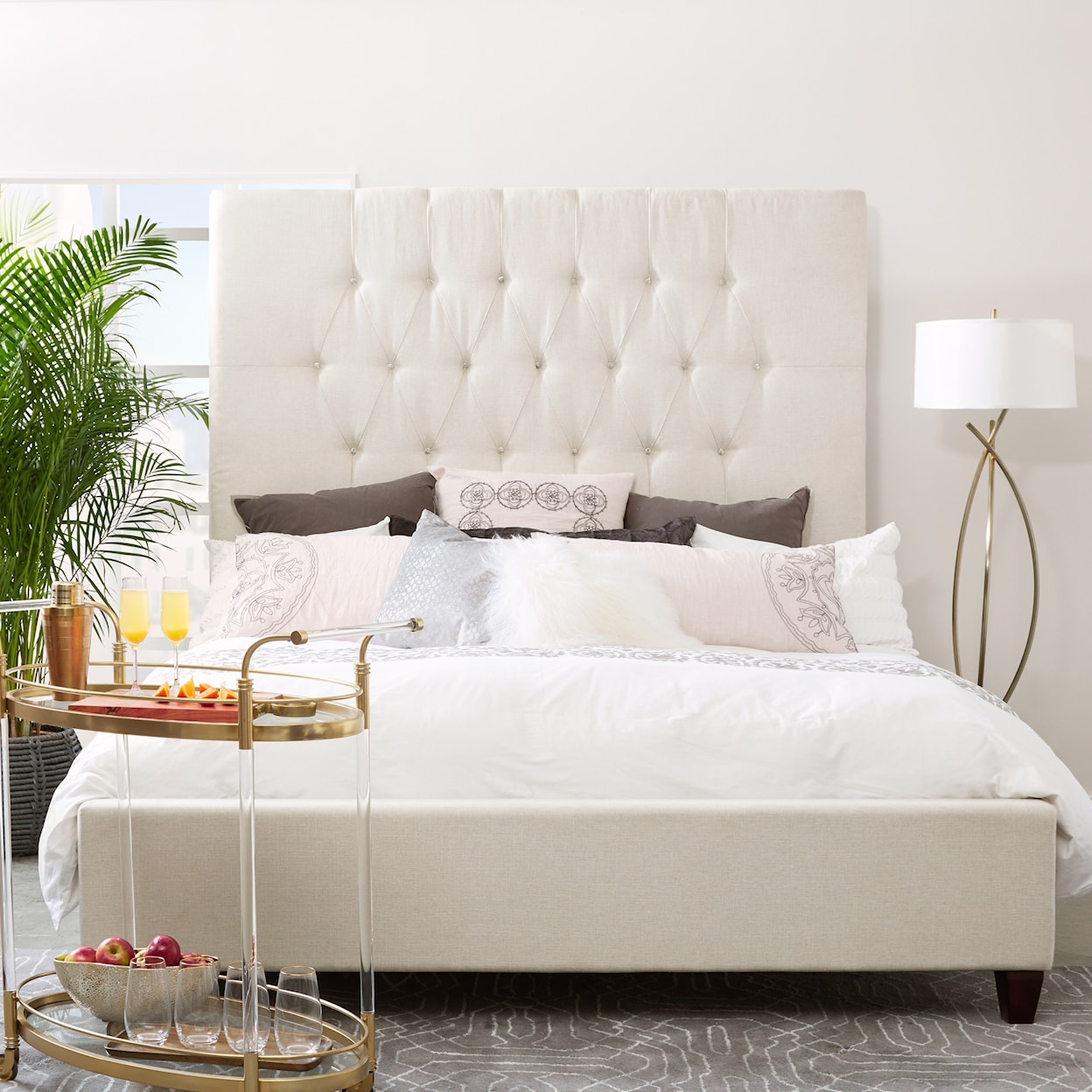 Accentrics Home City Chic Queen Upholstered Headboard