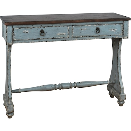 Two-Tone Entryway Console Table