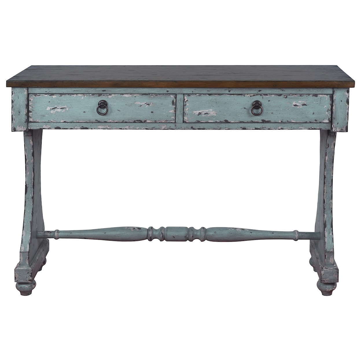 Accentrics Home Small Space Two-Tone Entryway Console Table
