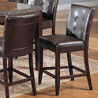 Counter Height Chairs with Upholstered Seat and Back