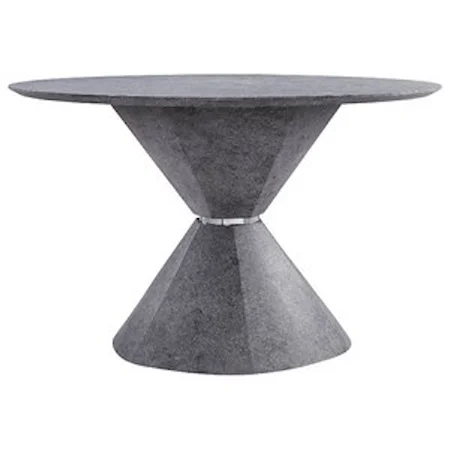 Contemporary Faux Concrete Dining Table