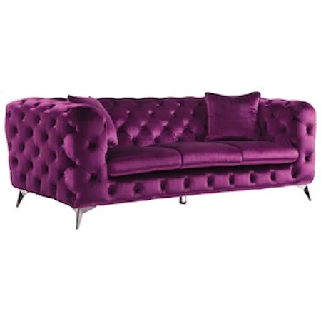 Glam Chesterfield-Style Sofa